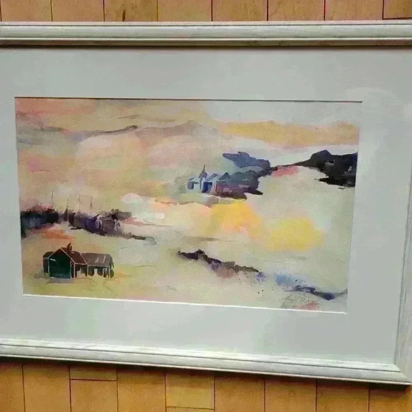 Original Watercolor " Port of Call" - Picture 3 of 9